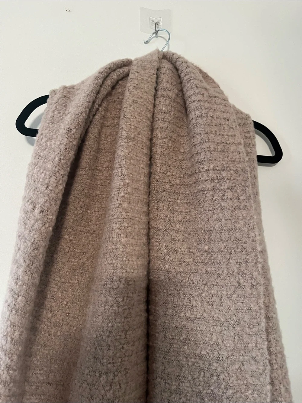 NWT Torrid Taupe Tan Boucle Knit Blanket Scarf One Size Cozy Neutral Earthy